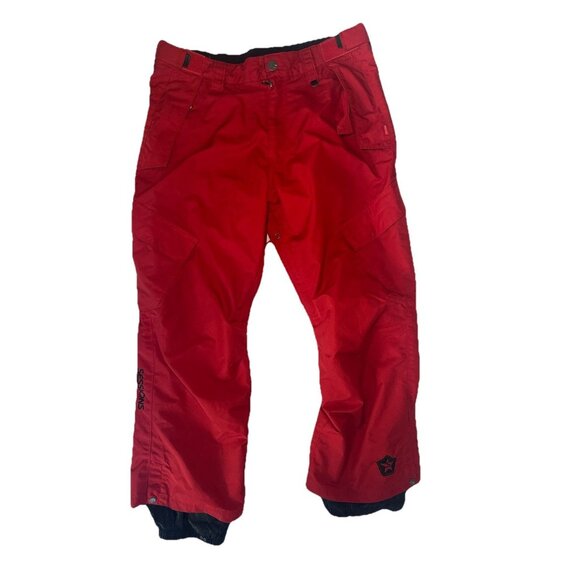 Sessions Terrain Series Red Snowboard Pants Men’s M Waterproof RECCO Ski - Picture 1 of 6